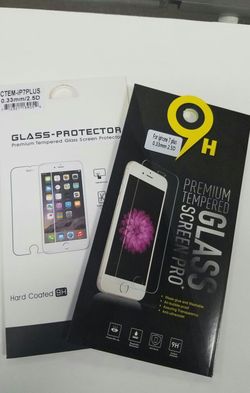 iPhone 6, 6S , 7 and 7 Plus Glass Screen Protectors .
