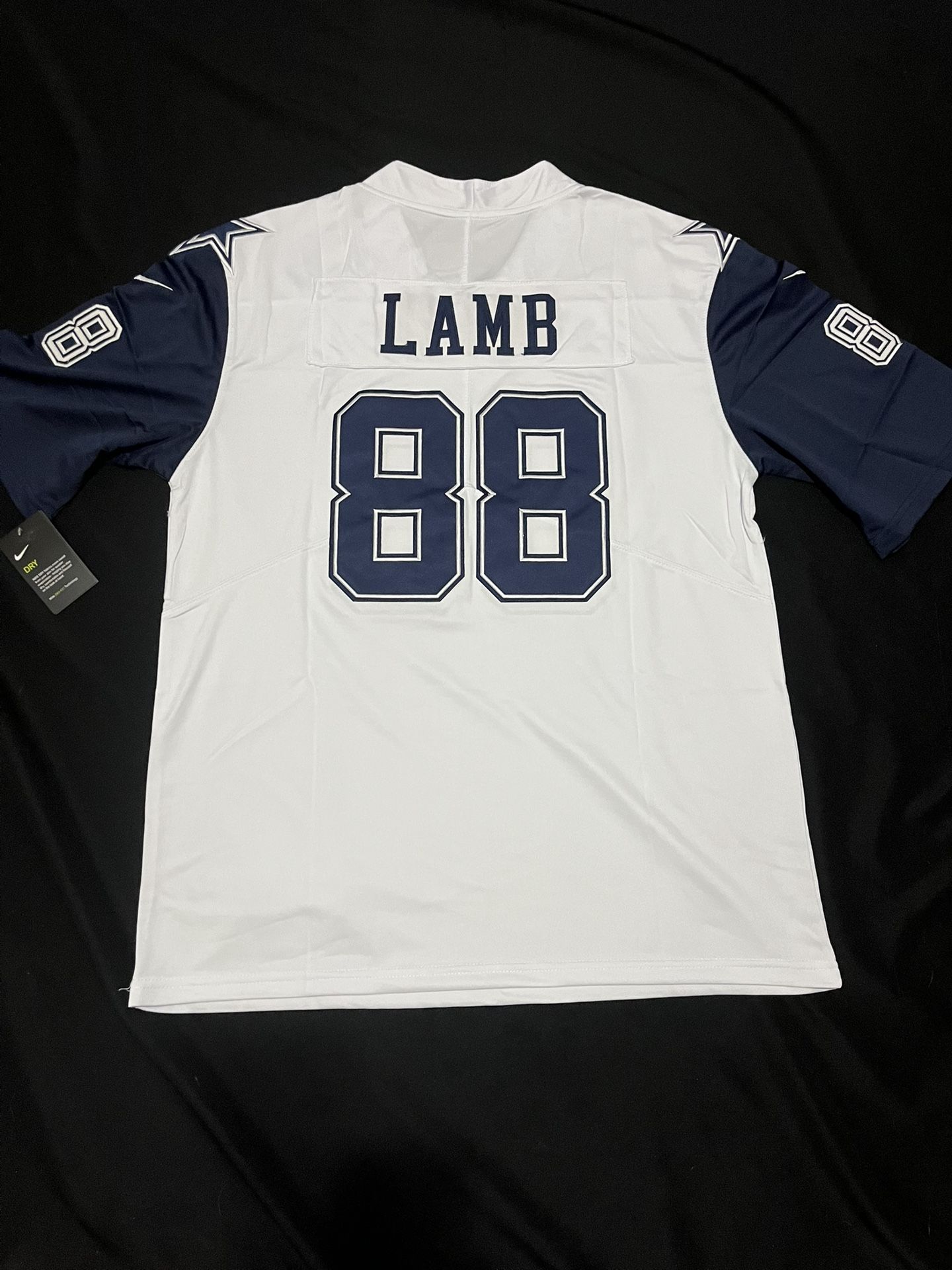 Dallas Cowboys White Color Rush Cede Lamb Jersey