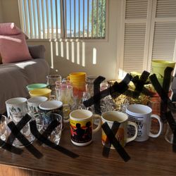 $1 Each Glasses And Mugs