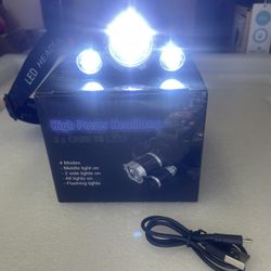 Rechargeable LED Head Torch Lamp Headlamp Headlight Flashlight Lamp