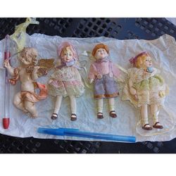 Christmas Ornaments Vintage European Dolls
