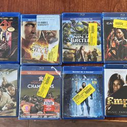 Blu-ray Movies, $1 Each 