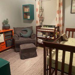 Crib And Matching Change Table