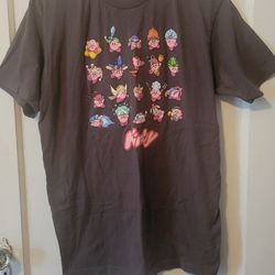 Kirby Dark Gray Shirt For Teens Size Medium