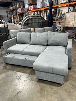 Costco Sofa bed with chaise and storage