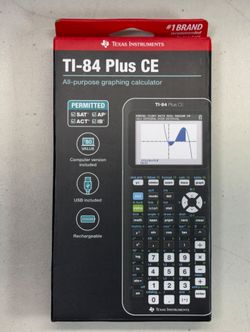 TI-84 Plus CE Graphing Calculator – Brand New