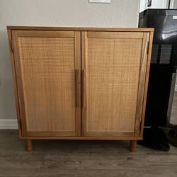 Urban Outfitters Bamboo Rattan Cabinet