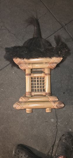 Balinese Sconse Coconut Roof / Lampara De Jardin 