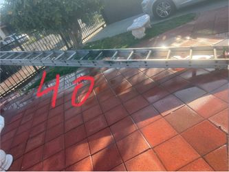 Escalera de 40 pies de aluminio muy barata