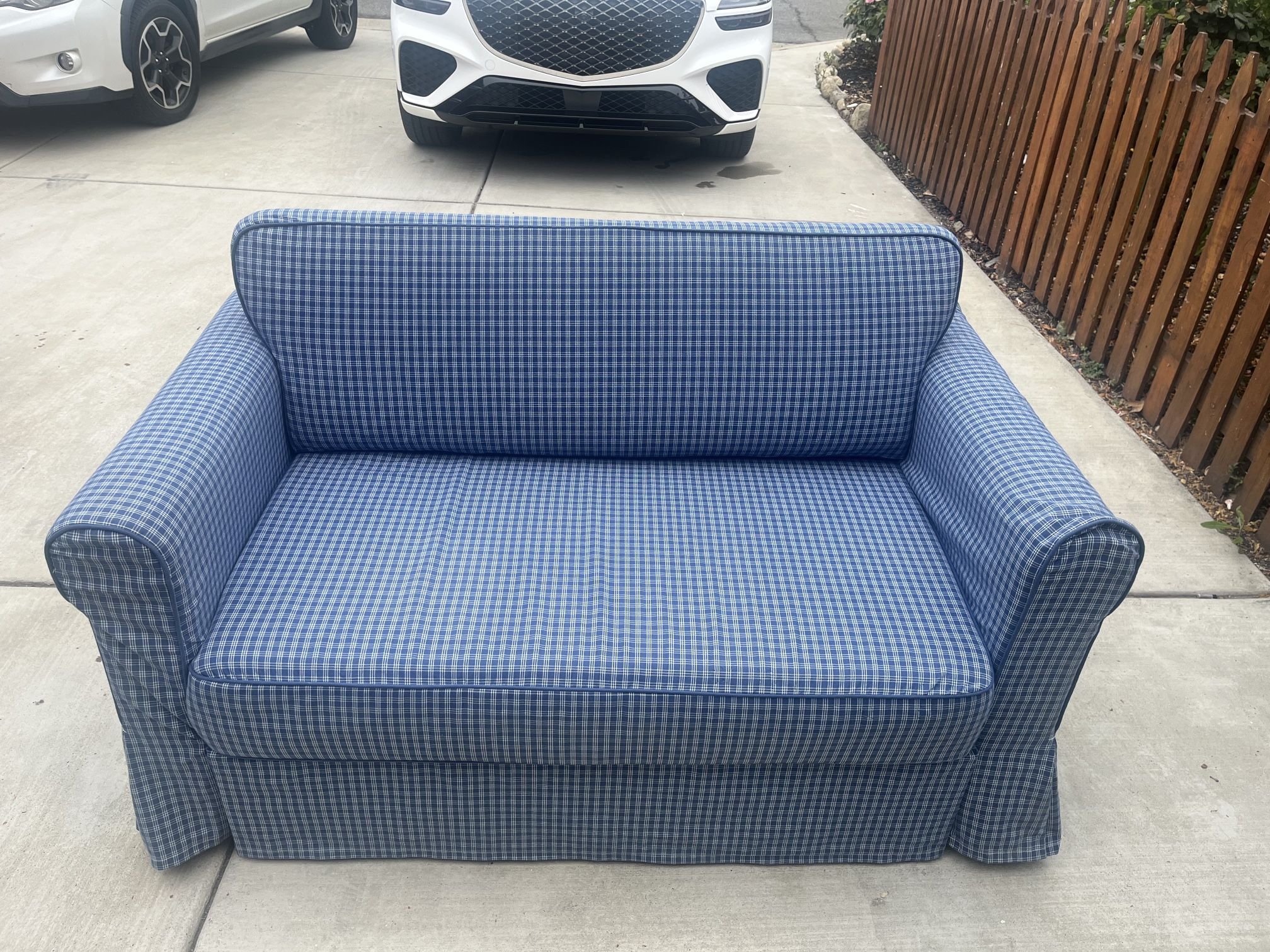 Blue Twin Pull Out Sofa