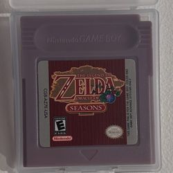 The legend Zelda oracle of seasons Nintendo Gameboy