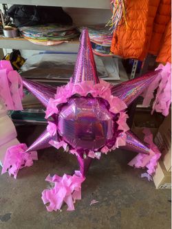 Plain baby pink/rosita bola piñata