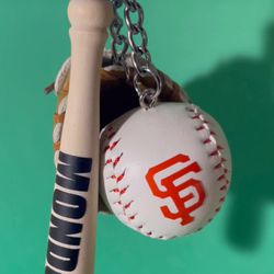 Personalized Baseball keychain
