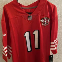 Men’s Brandon Aiyuk Throwback Red San Francisco 49ers Jersey