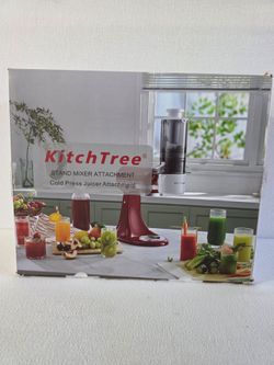 KITCHTREE Slow Cold Press Juicer Attachment for KitchenAid stand mixers