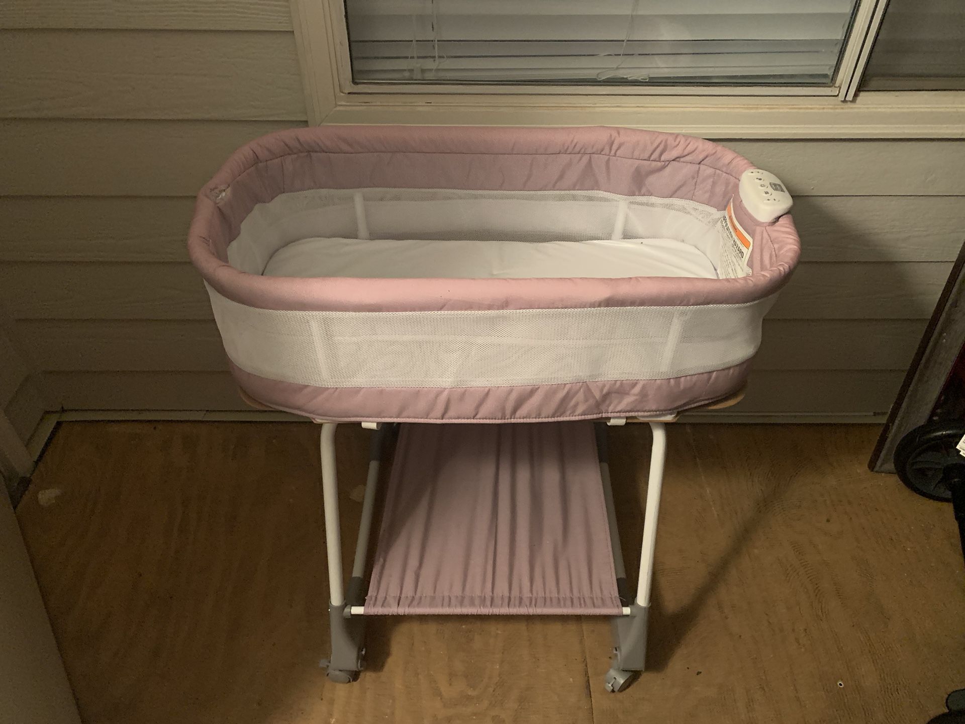 Pink Baby Bassinet
