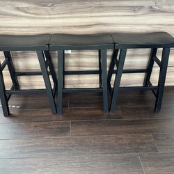 3 Saddle Stools 24”