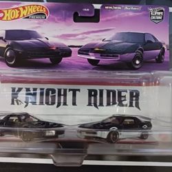 2022 Hot Wheels Premium Car Culture Knight Rider Kitt Karr - Two (2) Pack