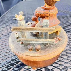 Anti Wooden Music Figurine 