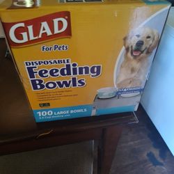 Glad Disposable Dog Bowl 100 Large Bowl 