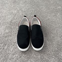 Black slip on loafers shoes size 11