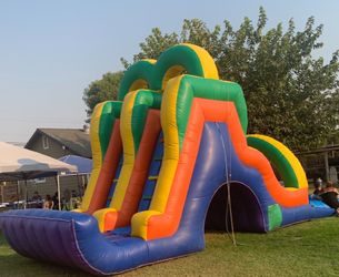 Water slide and  jumper