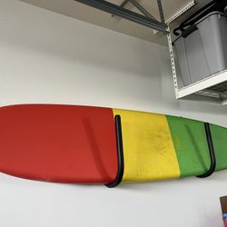 Longboard Surfboard Bundle Soft Top w Leash Wax Ready to Ride