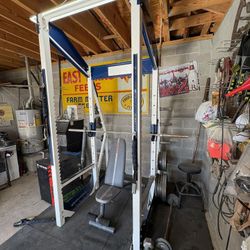 Squat Rack And More Plus A lot Of Plates  Willing To Trade 