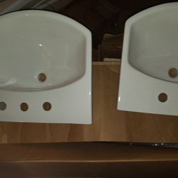 Two Petal  Sinks No Pedals New