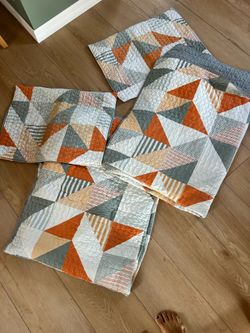 2 Cotton quilt twin covers