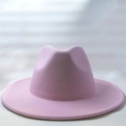 Pink Fedora Hat