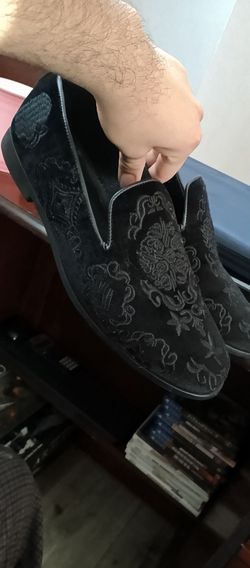 Motara Shoes 11 Loafers Bespoke Handmade Shoes Mens Leather Velvet Embroiderd