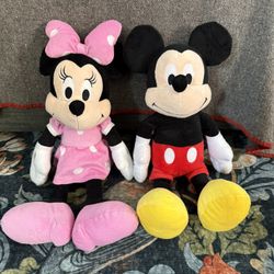 Mickey And Minnie Mouse Plushes