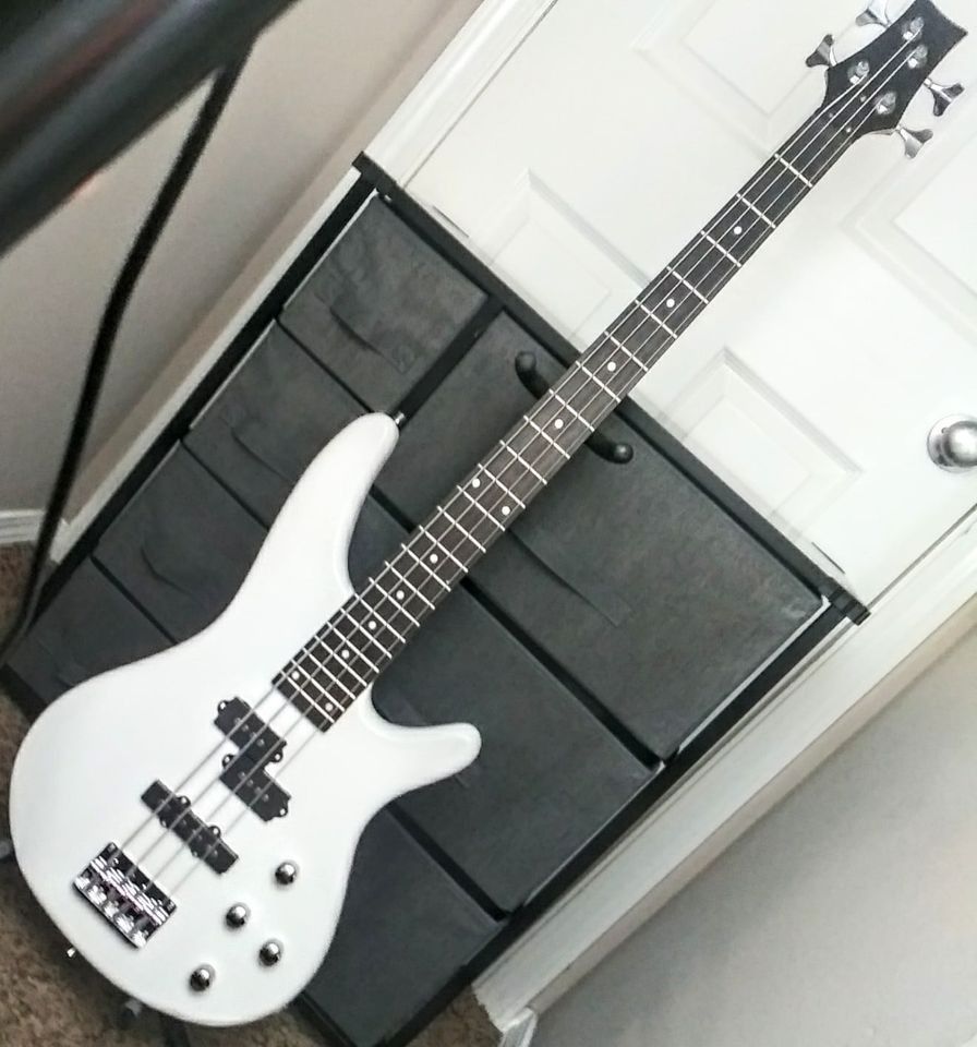 Unmarked Electric Bass Guitar w/ Jazz & P Style Pups