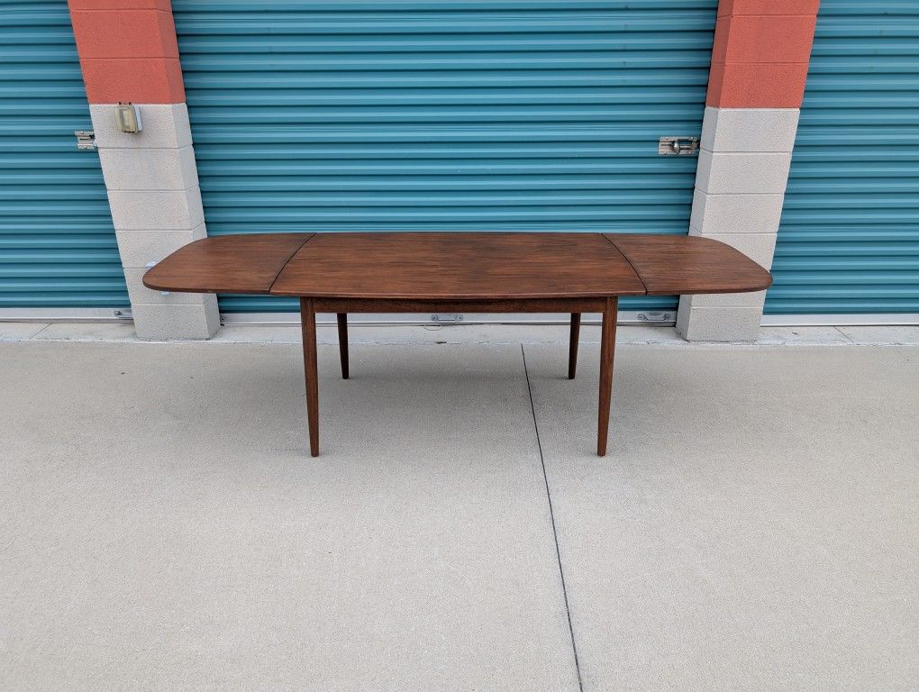 Vintage Mid Century Teak Dining Table By Kurt Ostervig For Brande Møbelindustri, c1960s