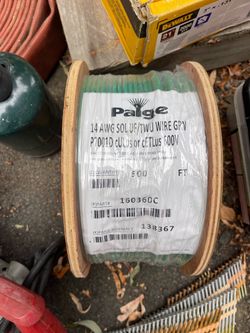 14 AWG tracer wire green and blue