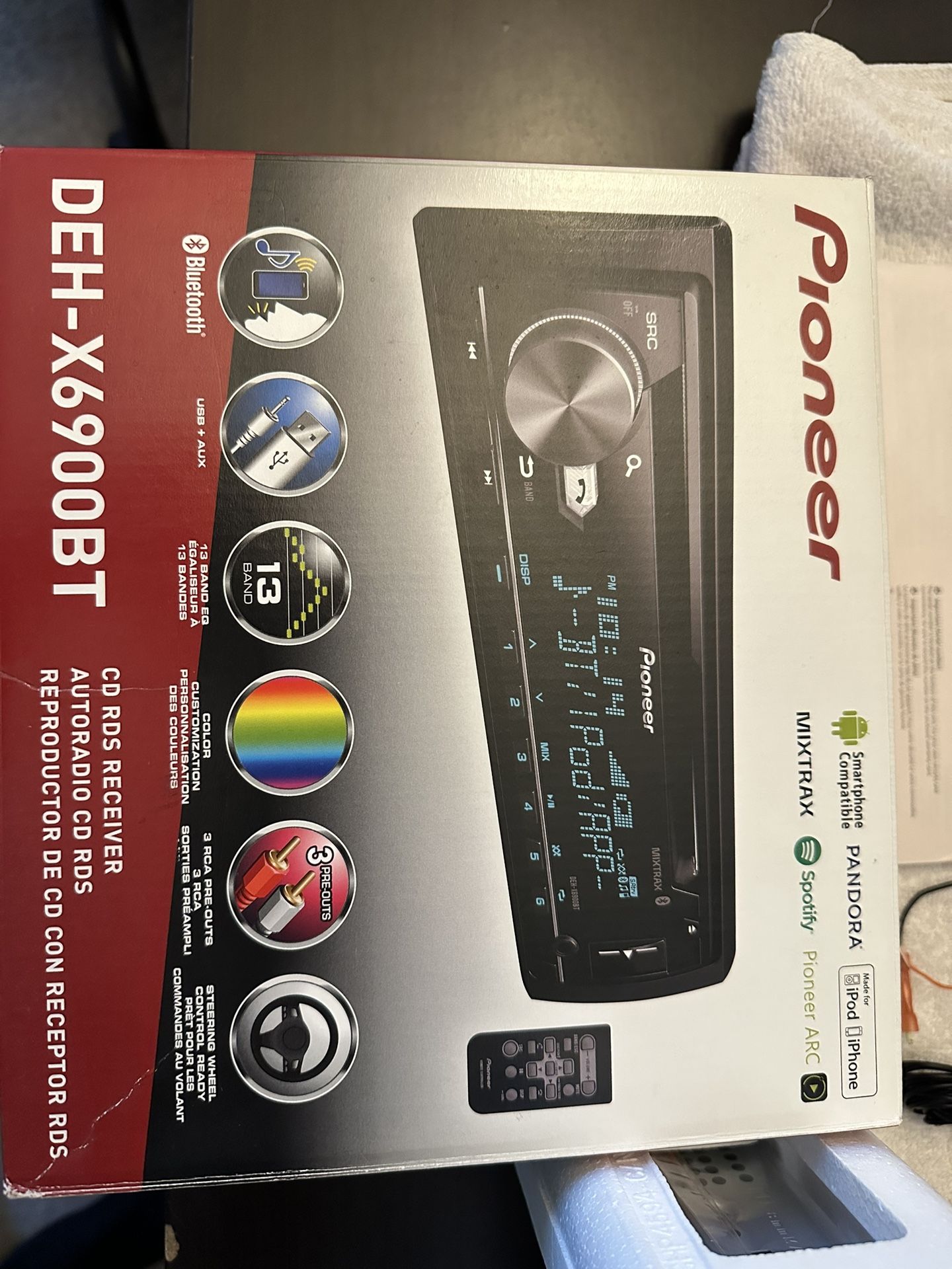 Pioneer DEH-X6900BT Radio Single din