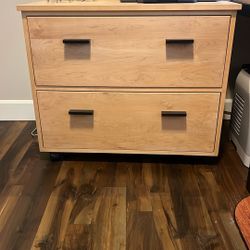 Three Piece Corner Desk With filing Cabinet/drawers