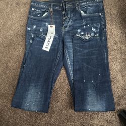 Purple jeans