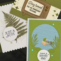 Set Of 3 Handmade 3D Cards