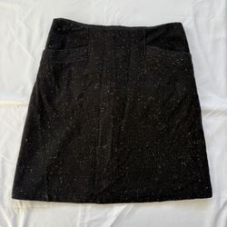 THEORY Women’s Skirt Wool Charcoal Rainbow Coating Speckle  Skirt, Size 10