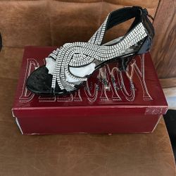 Delicacy Sparkly Black Heels