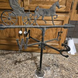 Vintage Amish Metal Weathervane 