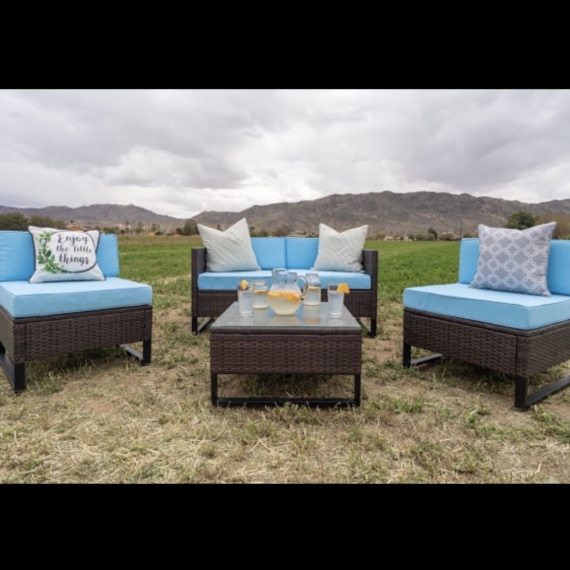 Patio set, outdoor patio sectional, conversation set, Patio Furnitur, 