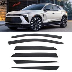 Fits 2024-2026 Chevy Blazer EV Slim Window Visors Acrylic Sun Shade Rain Guard 6PCS
