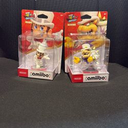 Nintendo Super Mario Odyssey amiibo (Mario Wedding Outfit) + (Bowser Wedding Outfit)