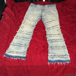 stacked or flared jeans