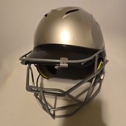Under Armour Olympia UABH Black And Silver Batting Helmet Size 6 1/2 - 7 3/4