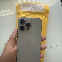 iPhone 15 Pro Max Silver Titanium 256GB Unlocked 