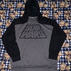 Rare Vintage Star Wars Official Hoodie Jacket Sz Xl
